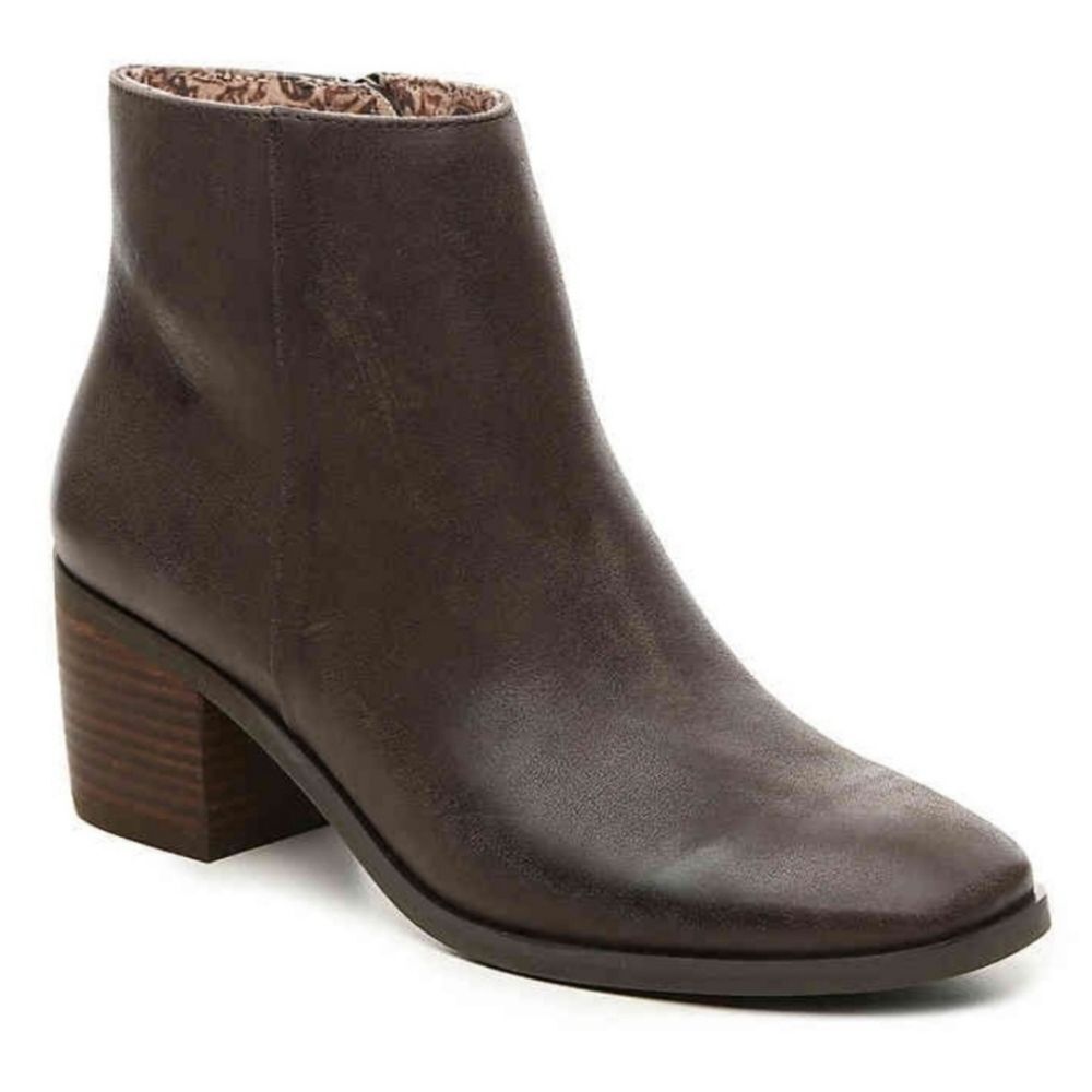 Lucky Brand Malvelia Rustic Grey Leather Ankle Boot Size 10